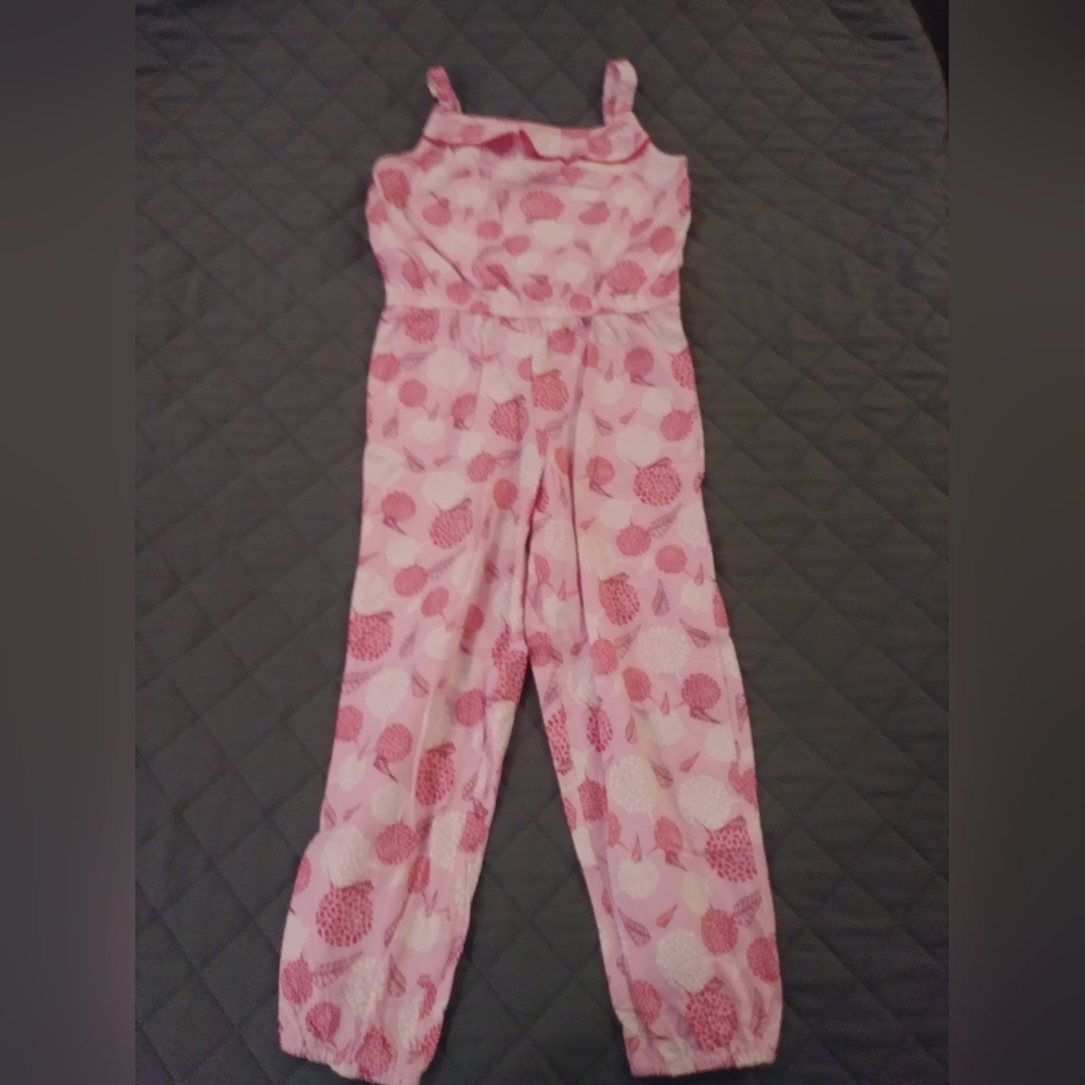 Pink Patterned Jumpsuit